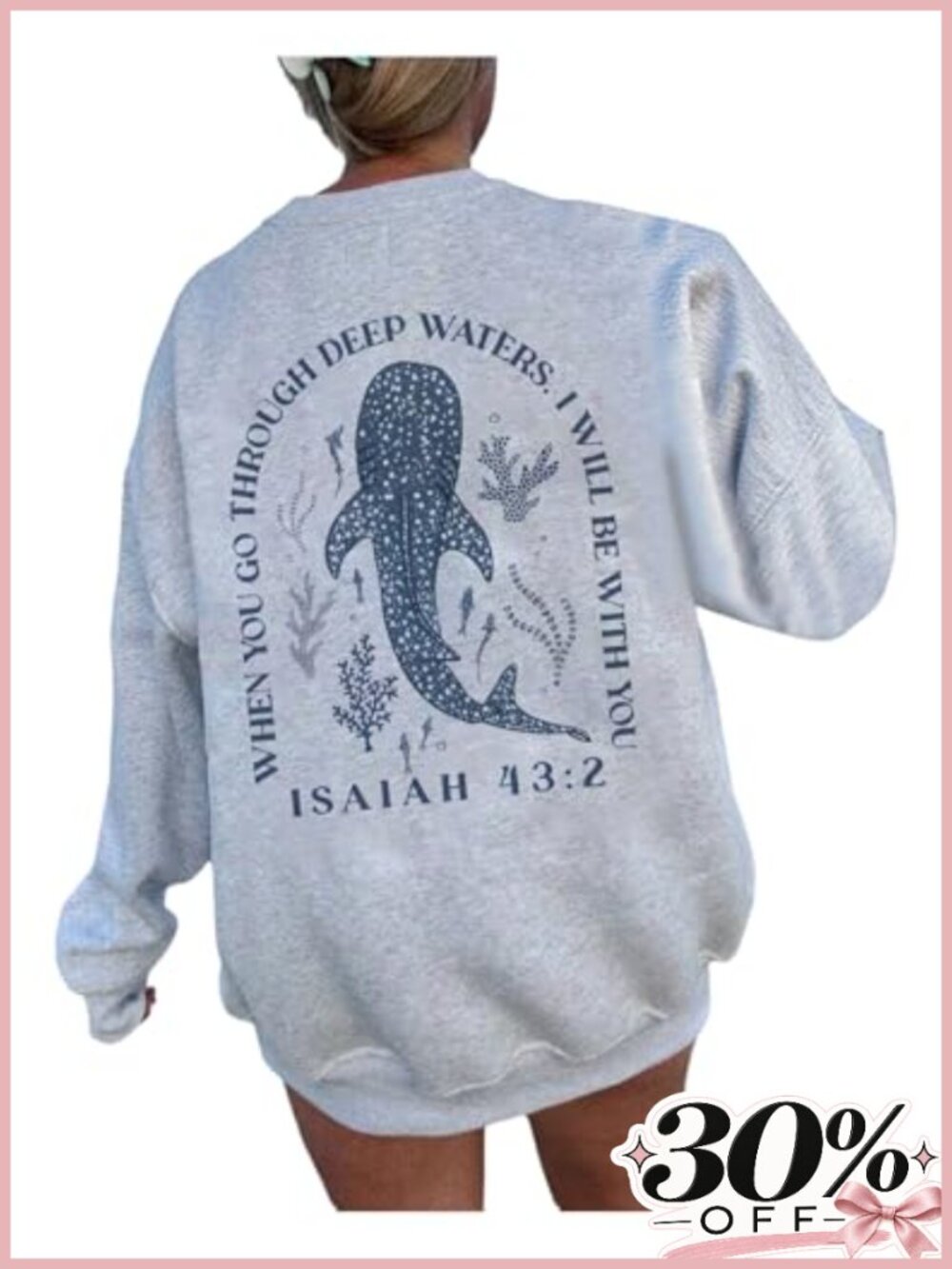 Floerns Graphic Crew Neck Long Sleeve Sweatshirt Pullover Top